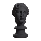 Portrait, 'The Beautiful Head' Charcoal Black collectible bust