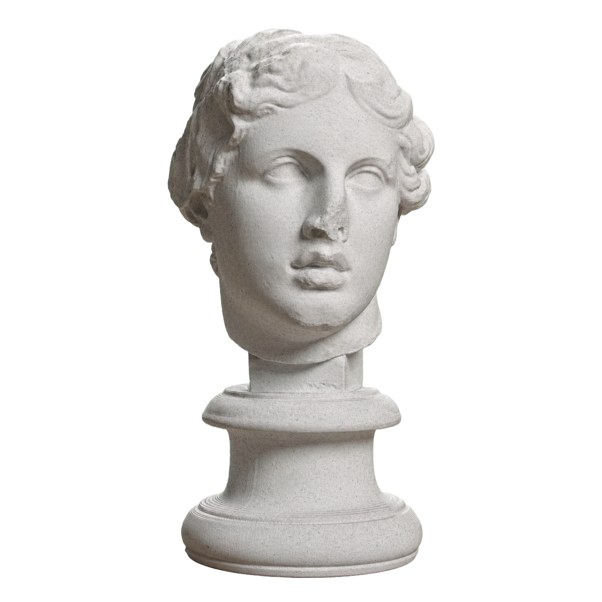 Portrait, 'The Beautiful Head' Marble Stone collectible bust