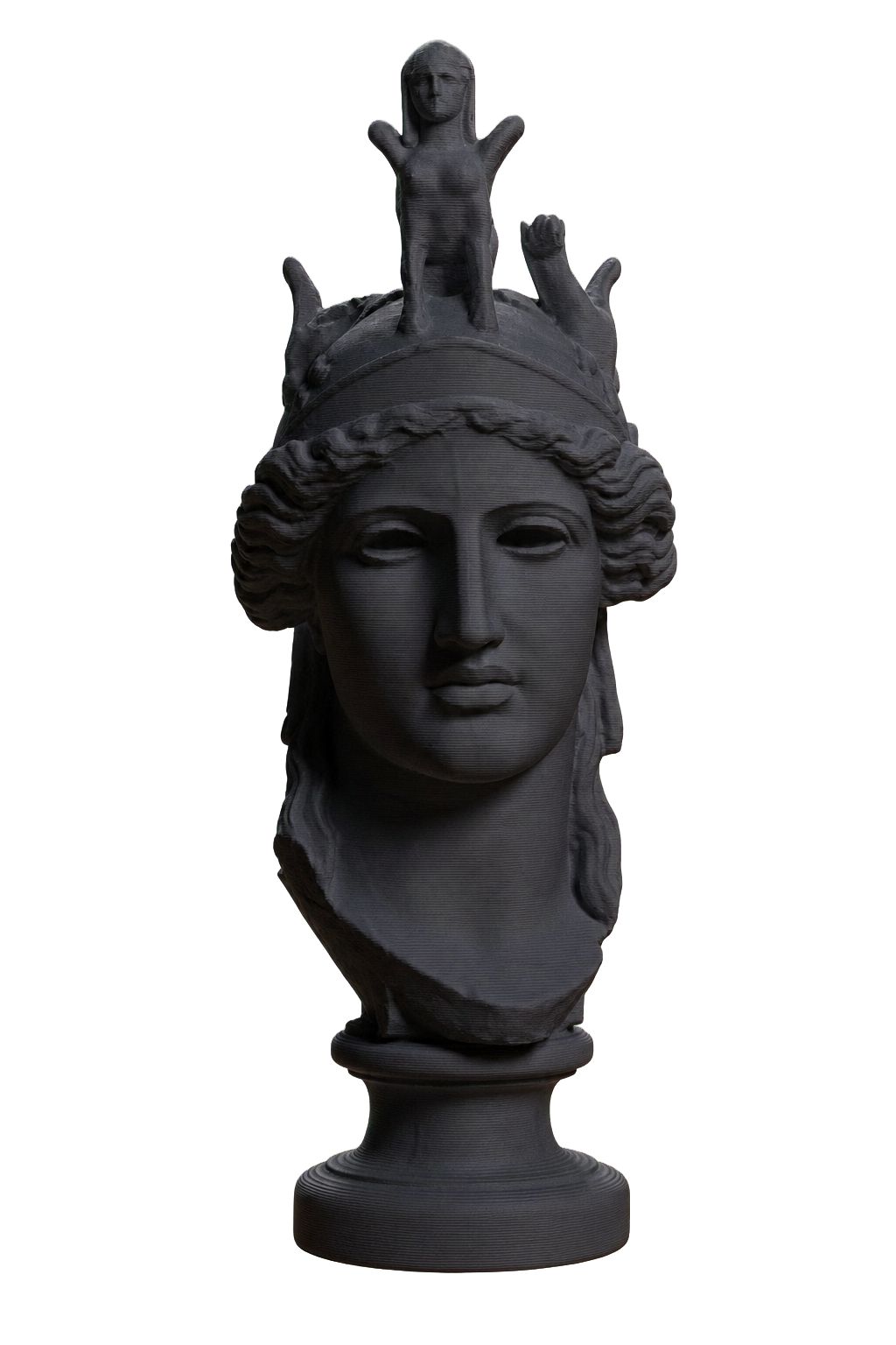 Head Charcoal Black collectible bust