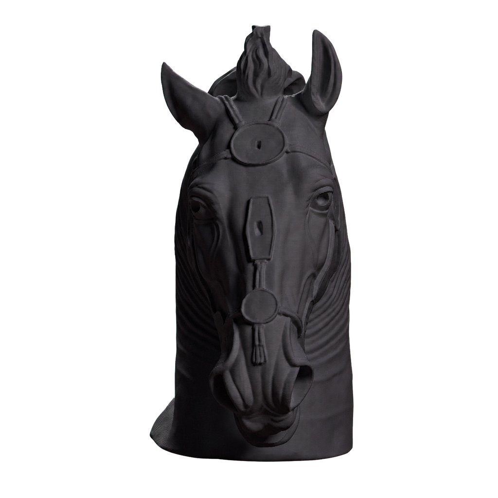 Horse Head Charcoal Black collectible bust