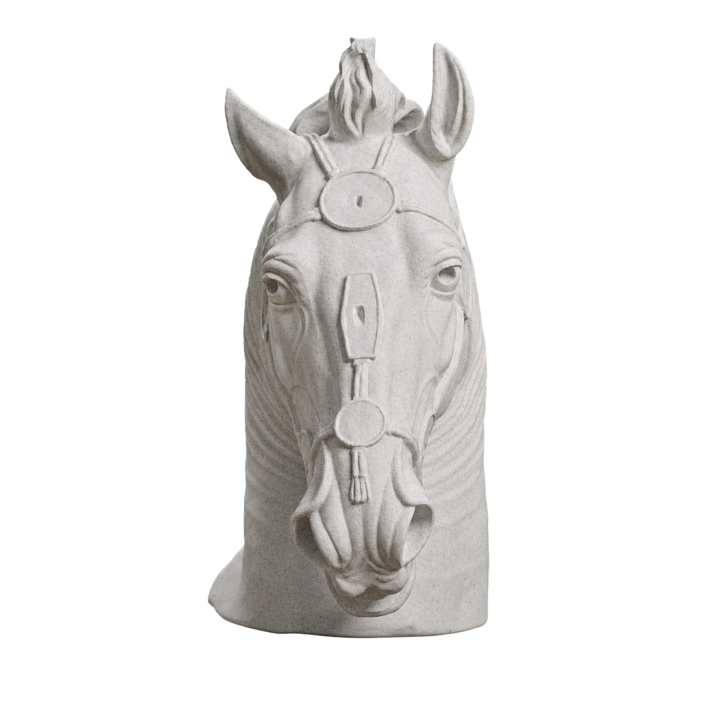 Horse Head Marble Stone collectible bust