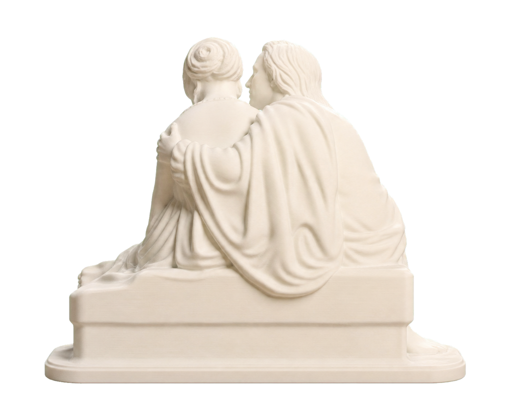 Paolo and Francesca Ivory White collectible bust