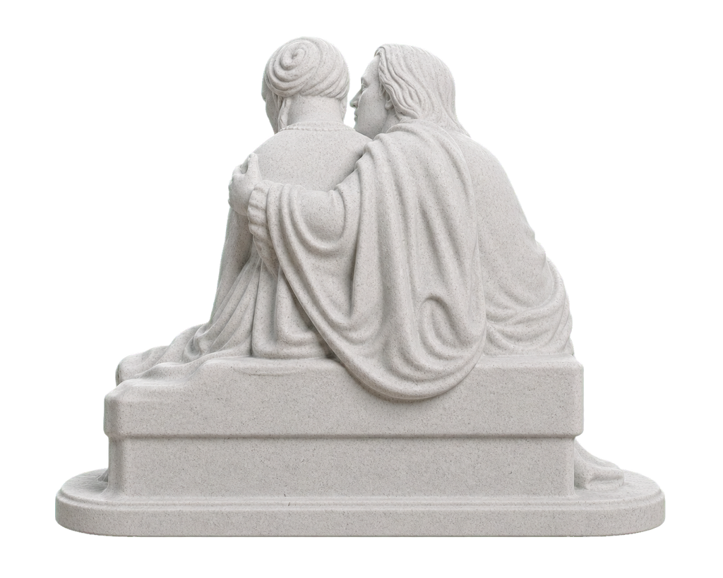 Paolo and Francesca Marble Stone collectible bust