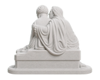 Paolo and Francesca Marble Stone collectible bust