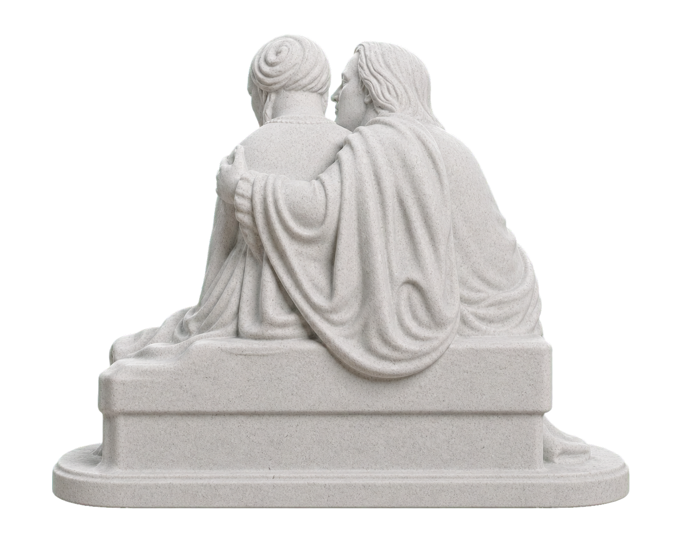 Paolo and Francesca Marble Stone collectible bust
