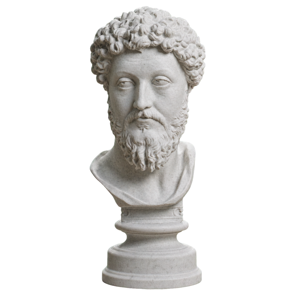 Bust of Marcus Aurelius Marble Stone collectible bust