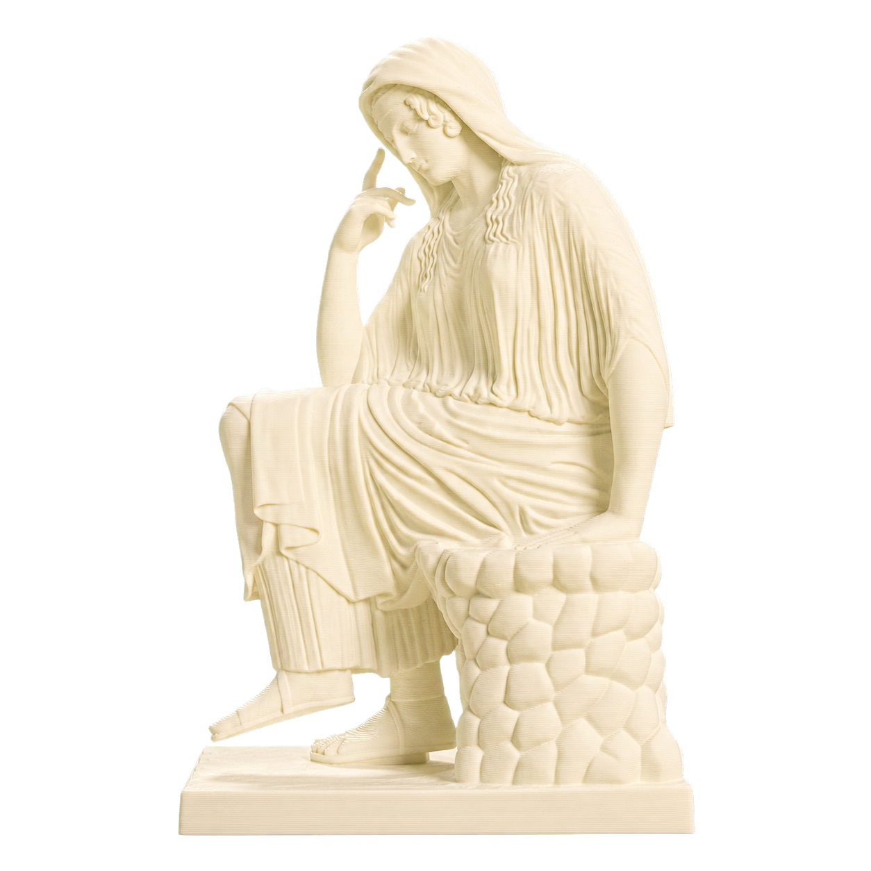 Seated Woman Penelope Ivory White collectible bust