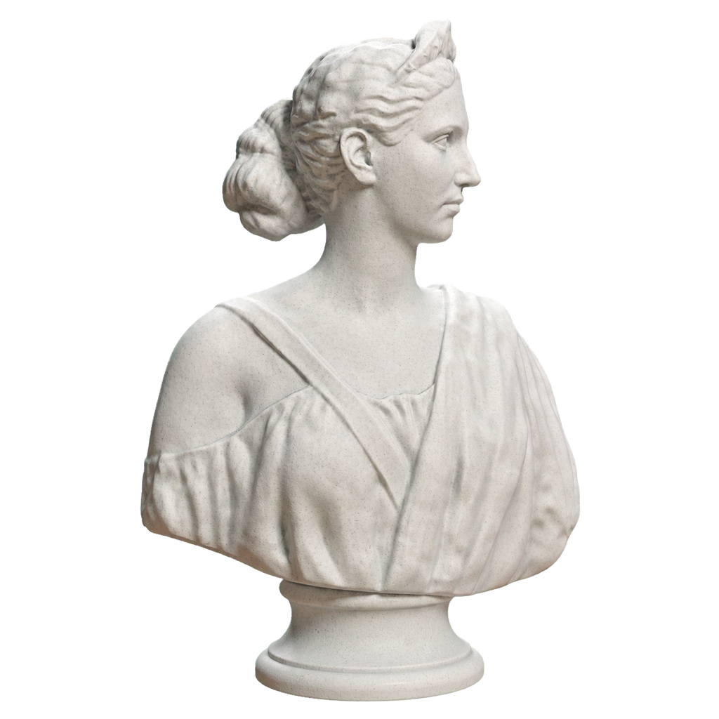 Diana Marble Stone collectible bust