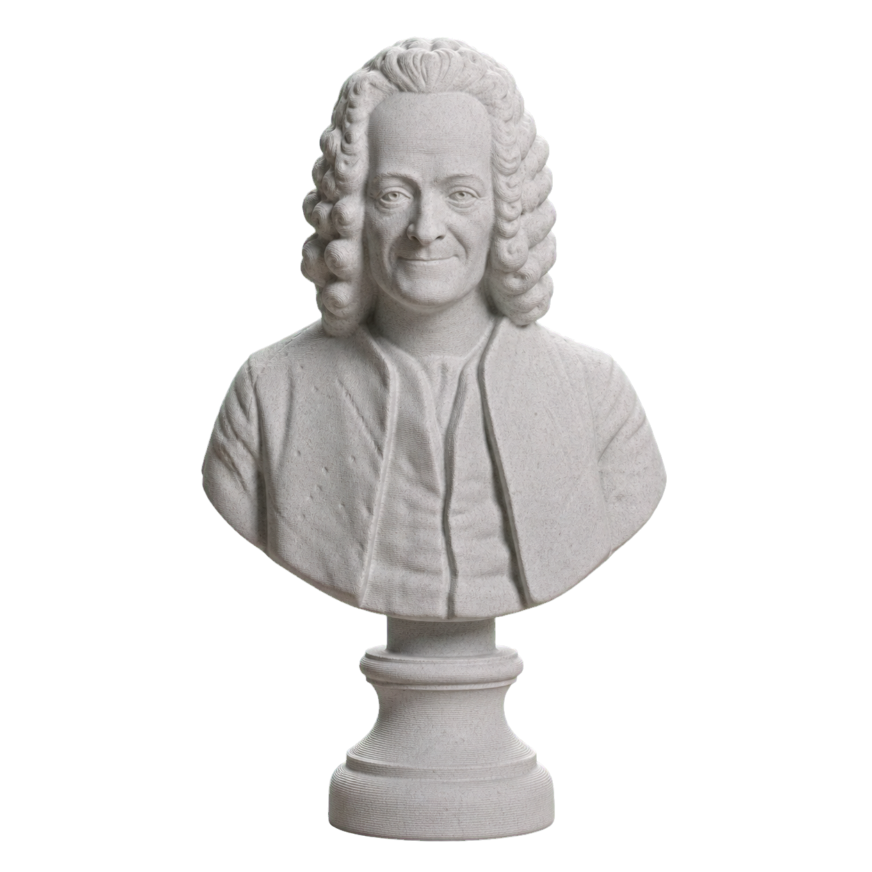 Voltaire Marble Stone collectible bust