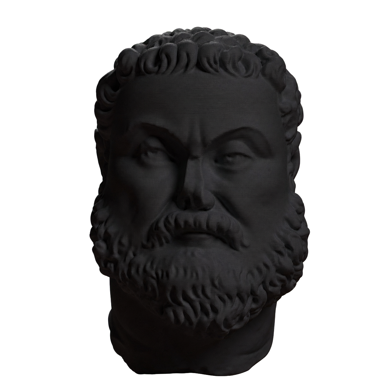 Head of Emperor Maximian Charcoal Black collectible bust