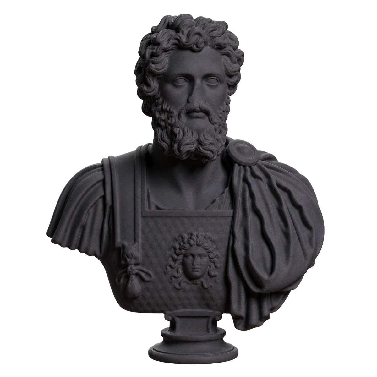 Bust of Septimius Severus Charcoal Black collectible bust