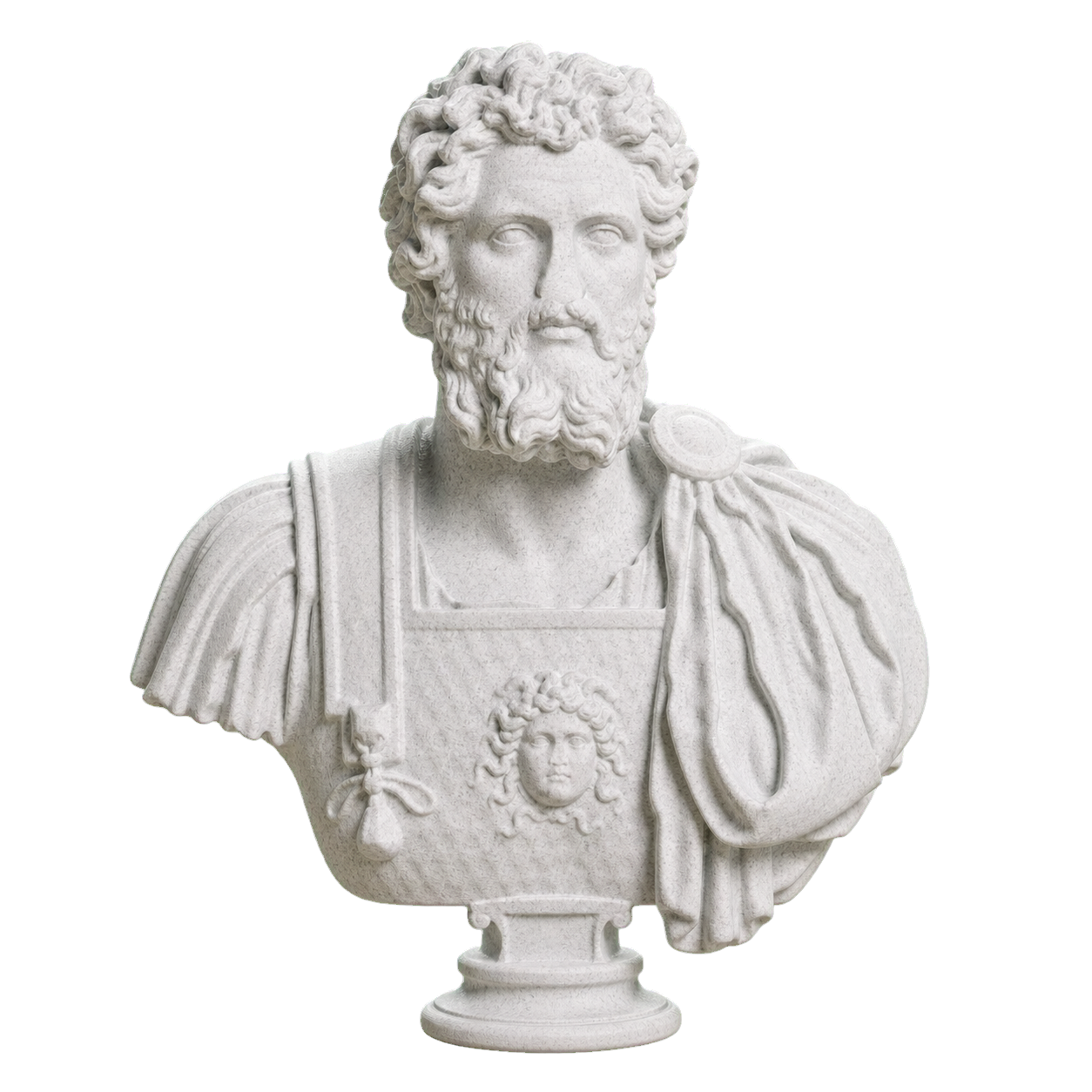Bust of Septimius Severus Marble Stone collectible bust