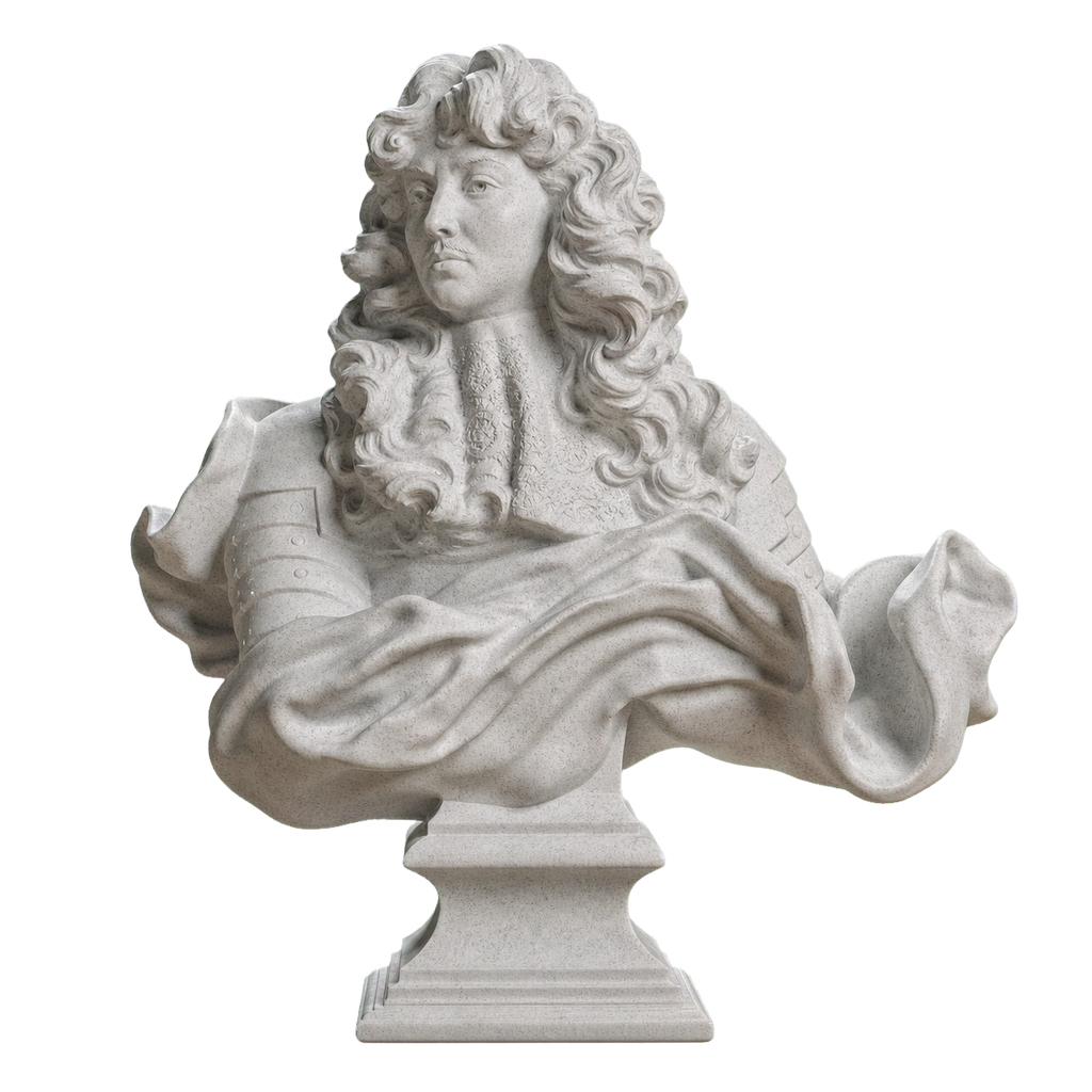 Louis XIV Marble Stone collectible bust