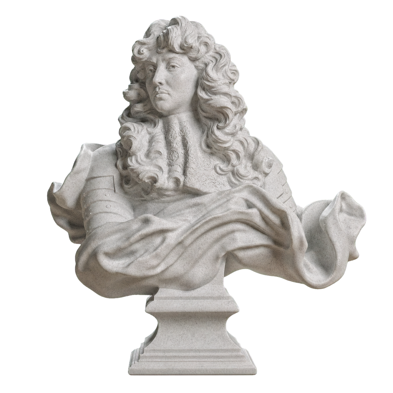 Louis XIV Marble Stone collectible bust