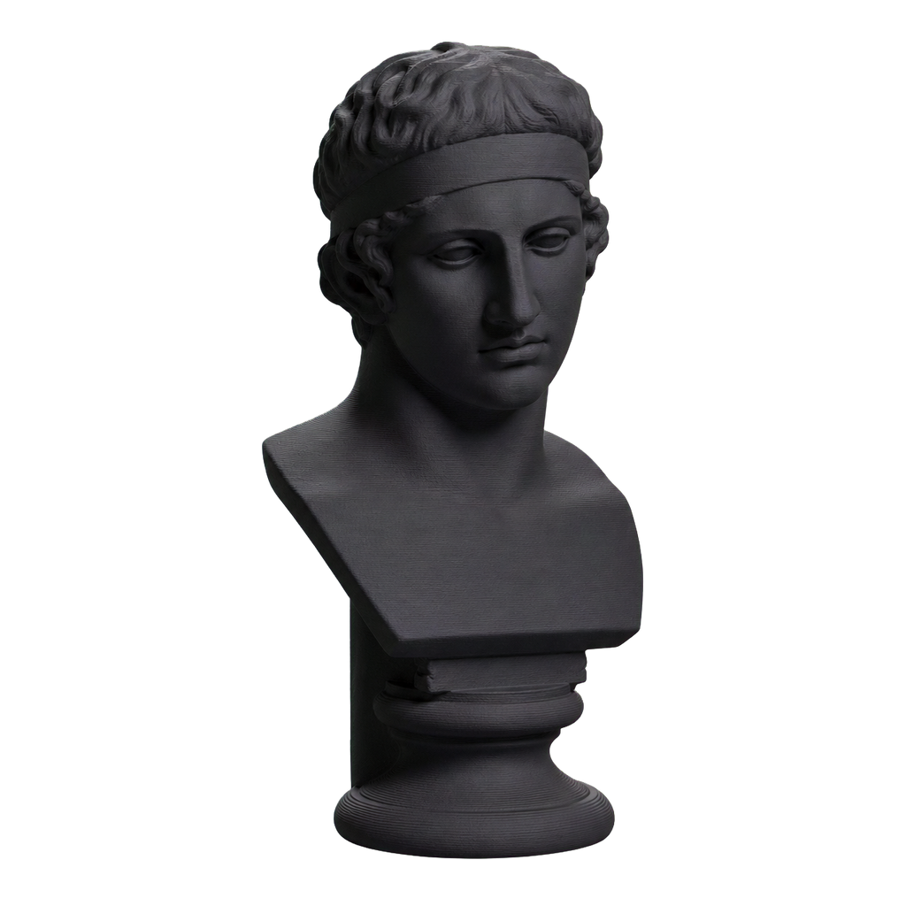 Bust of The Diadumenos type Charcoal Black collectible bust