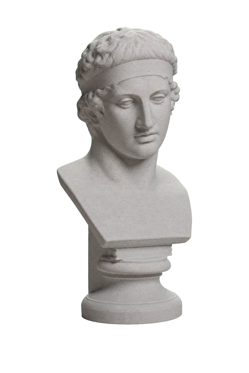 Bust of The Diadumenos type Marble Stone collectible bust