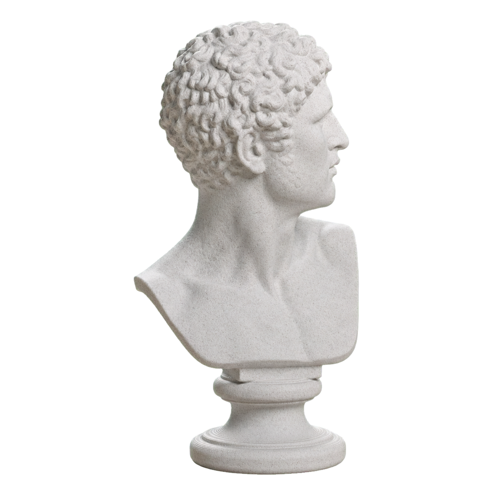 Head of a Man Marble Stone collectible bust