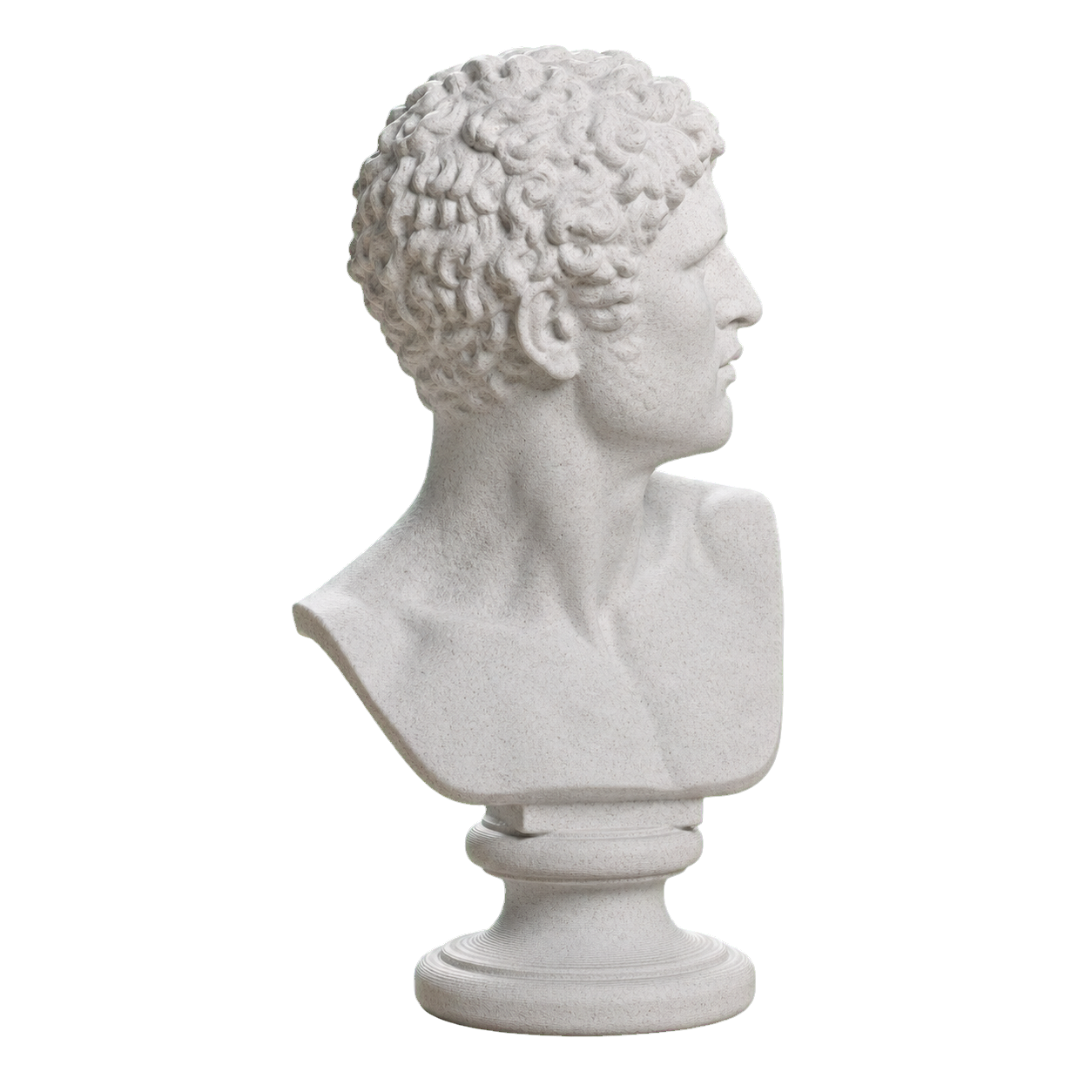 Head of a Man Marble Stone collectible bust