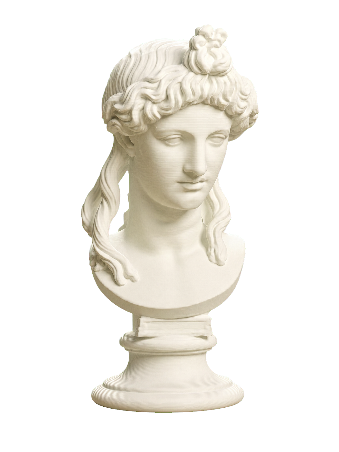 Head of a Woman or Apollo Ivory White collectible bust