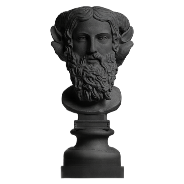 Zeus Ammon Charcoal Black collectible bust
