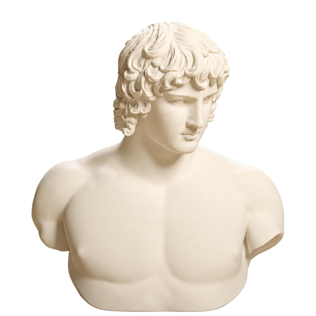 Portrait of Antinous Ivory White collectible bust