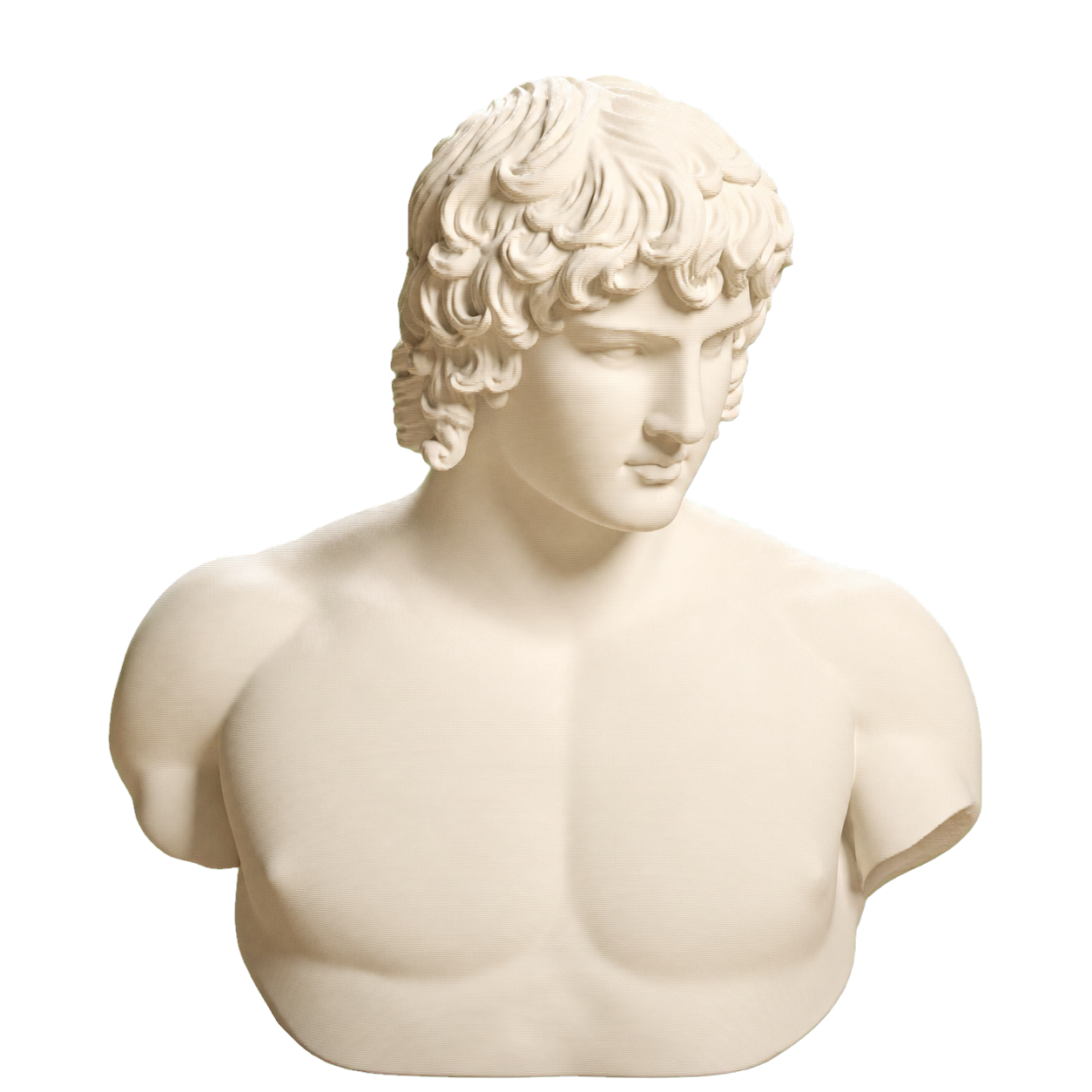 Portrait of Antinous Ivory White collectible bust