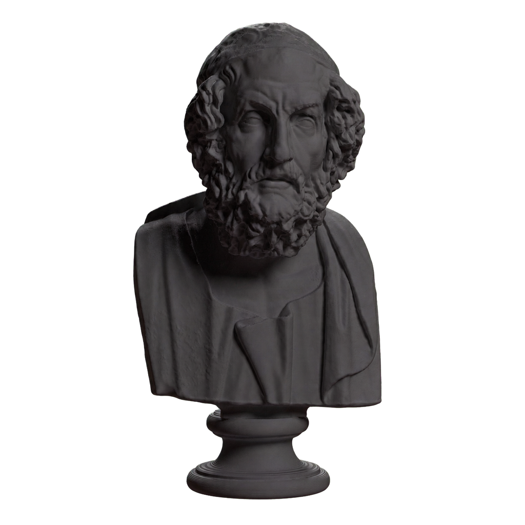 Portrait of Homer Blind type Charcoal Black collectible bust