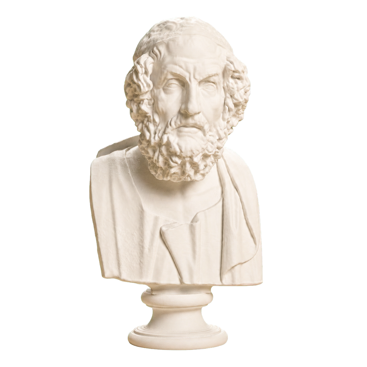 Portrait of Homer Blind type Ivory White collectible bust