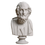 Portrait of Homer Blind type Marble Stone collectible bust