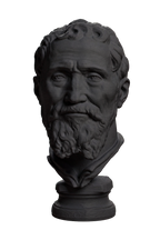 Portrait of Michelangelo Charcoal Black collectible bust