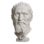 Portrait of Michelangelo Marble Stone collectible bust