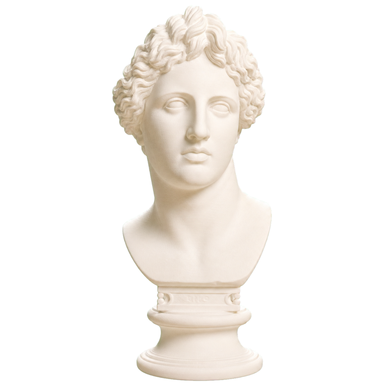 Bust of the Apollo Lykeios Ivory White collectible bust