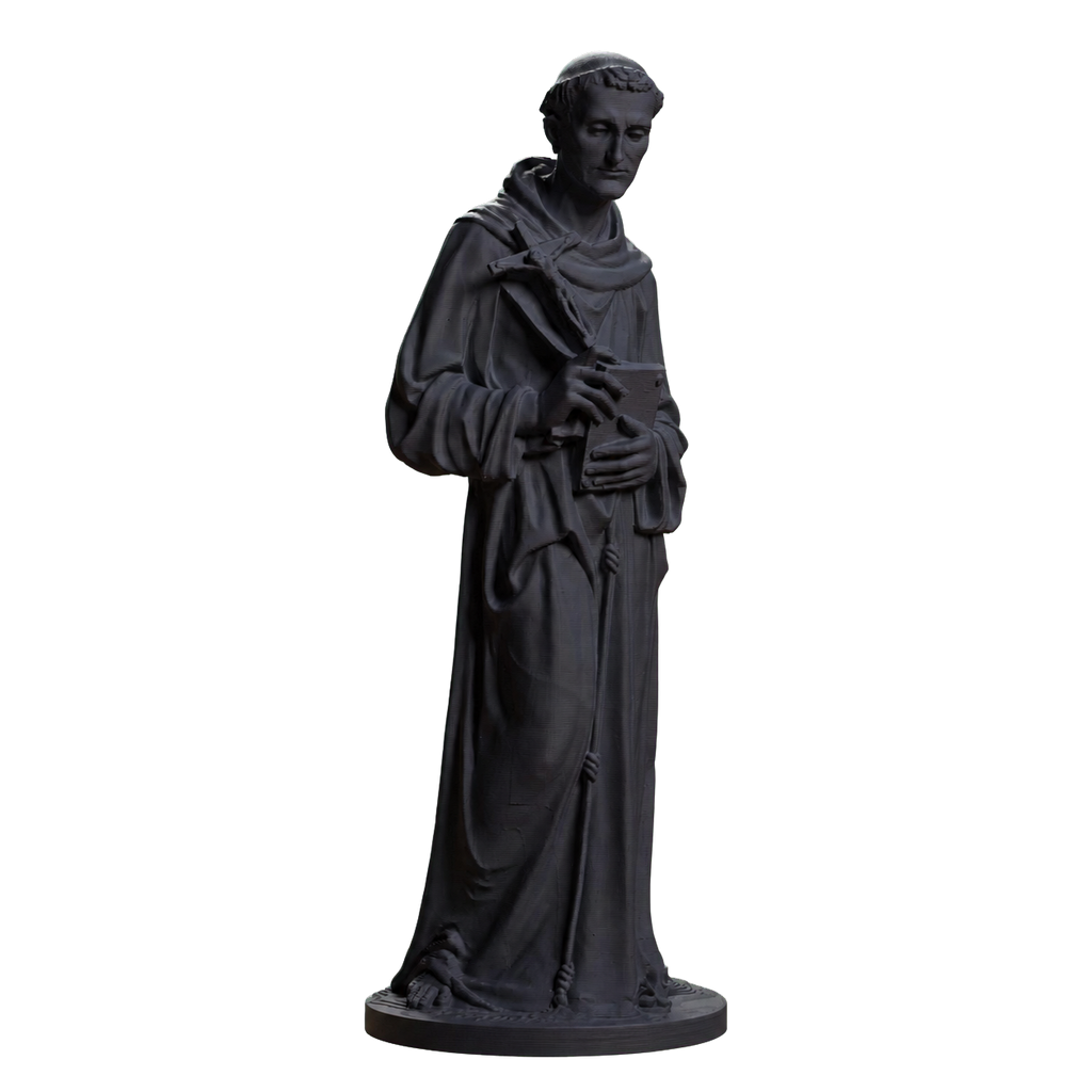 St Francis of Assisi Charcoal Black collectible bust