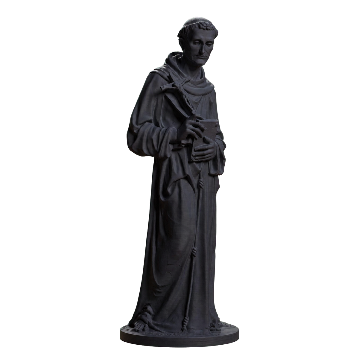St Francis of Assisi Charcoal Black collectible bust