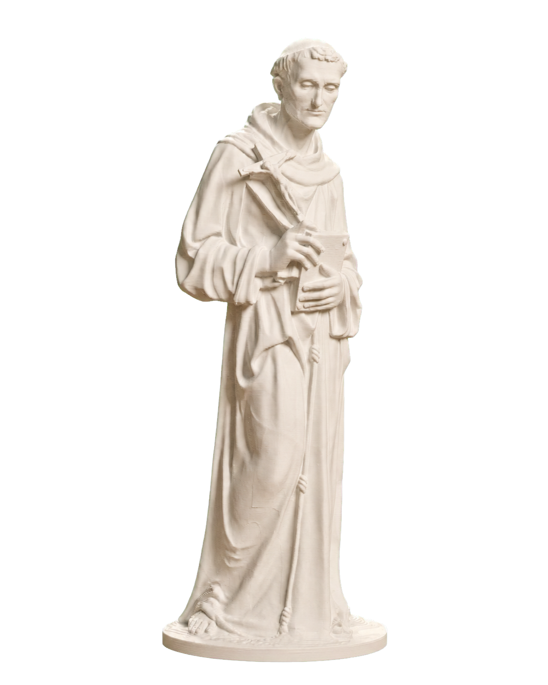 St Francis of Assisi Ivory White collectible bust