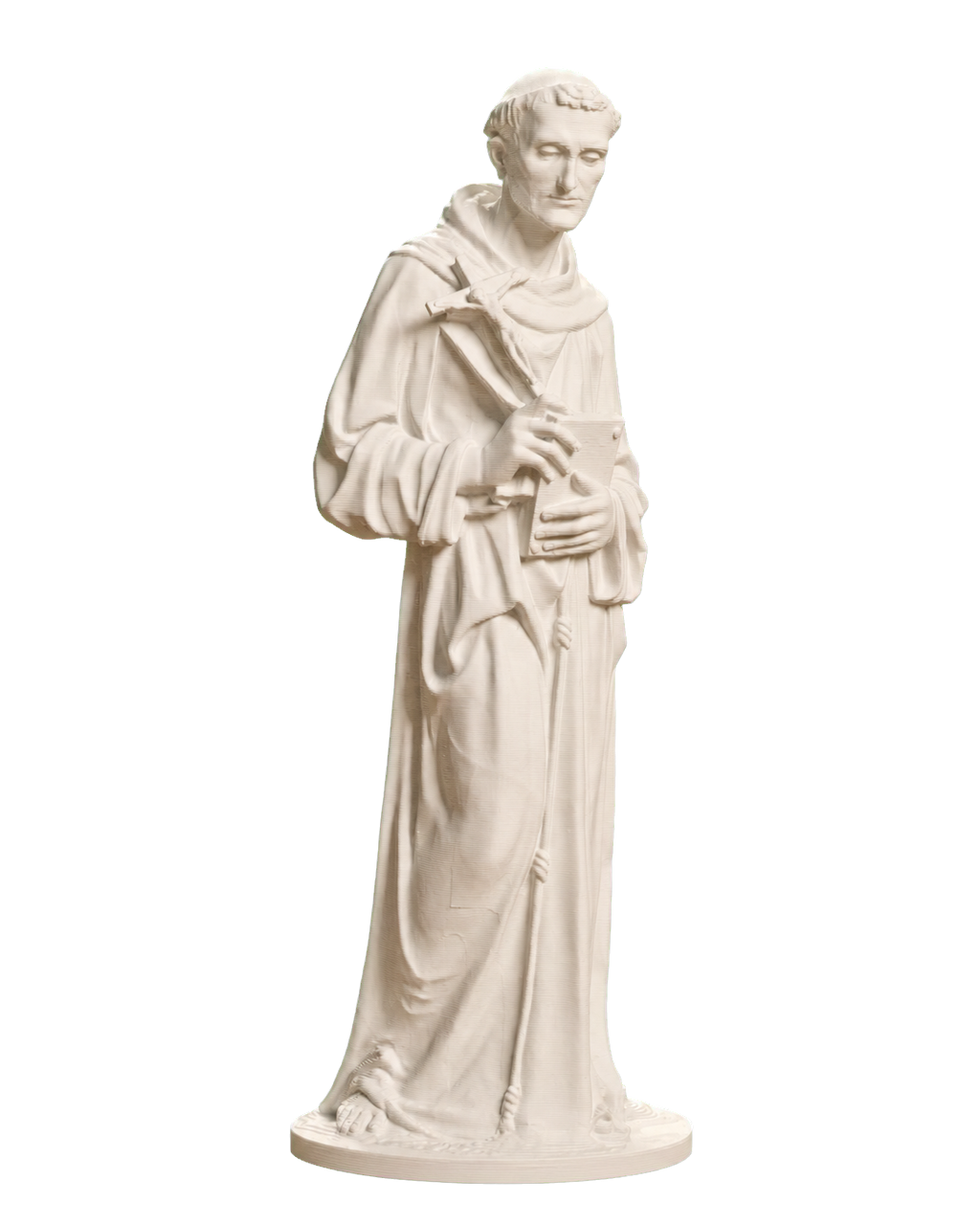 St Francis of Assisi Ivory White collectible bust