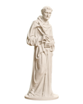 St Francis of Assisi Ivory White collectible bust