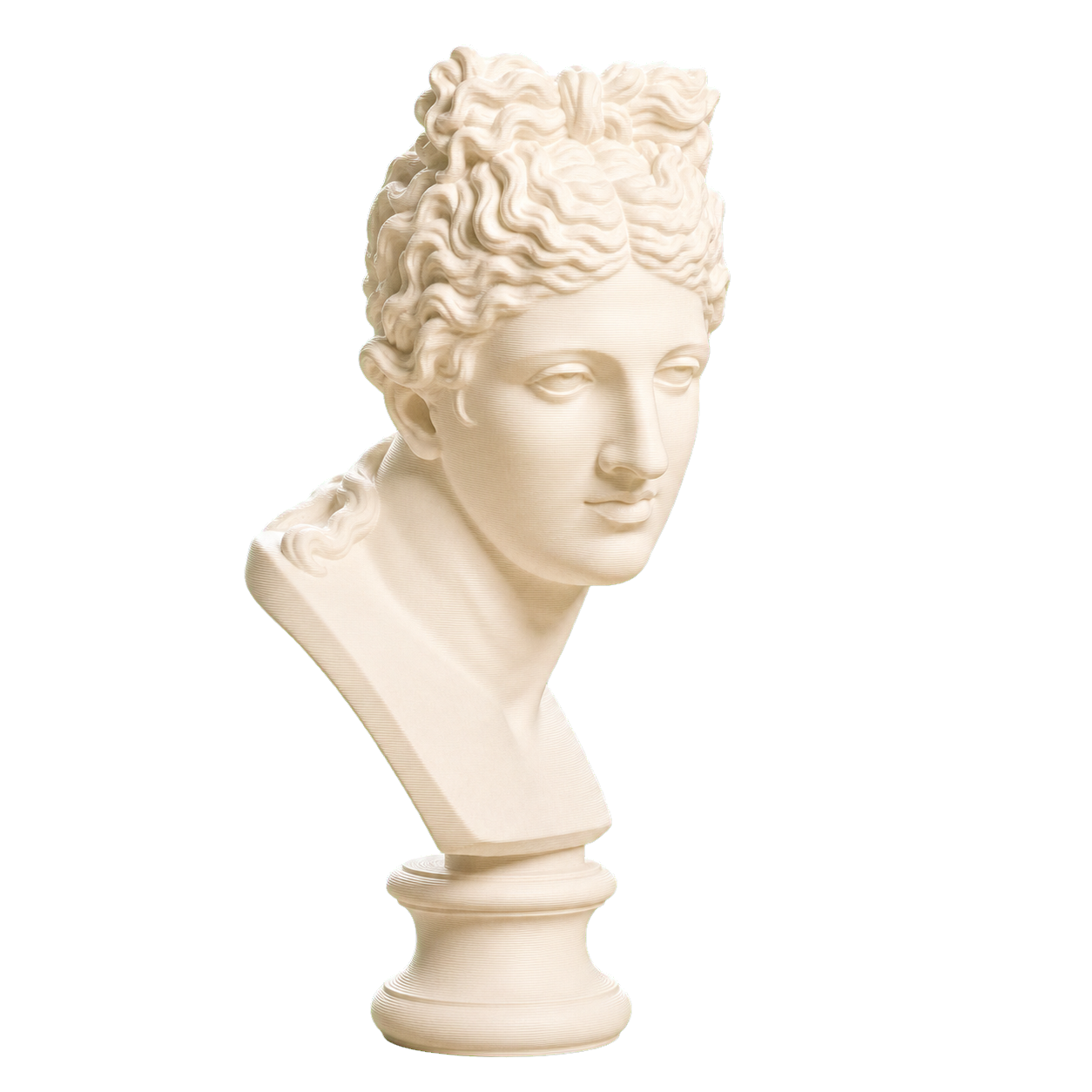 Bust of a woman Ivory White collectible bust