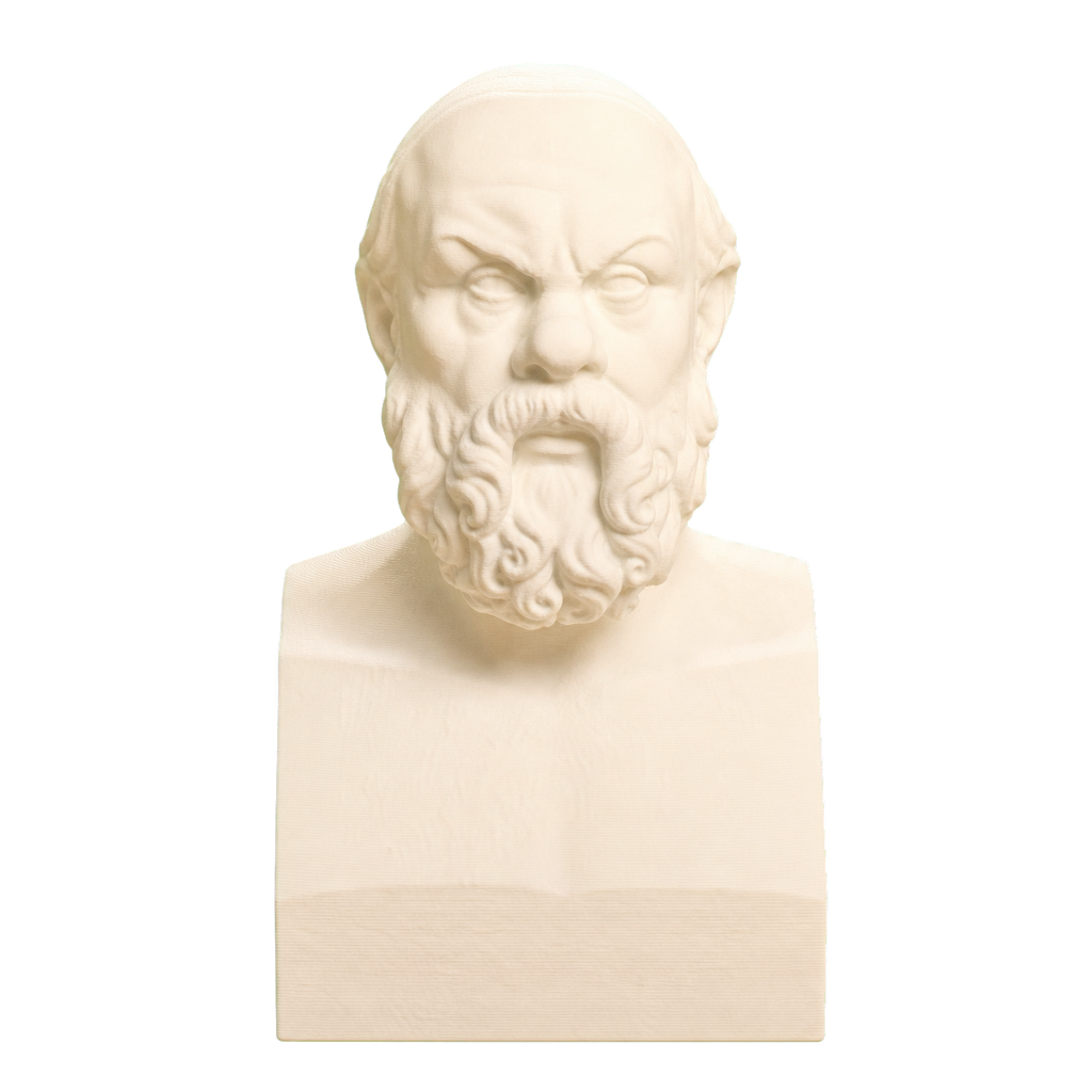 Portrait of Socrates Ivory White collectible bust