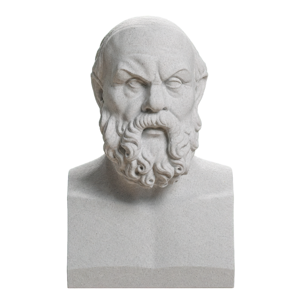 Portrait of Socrates Marble Stone collectible bust