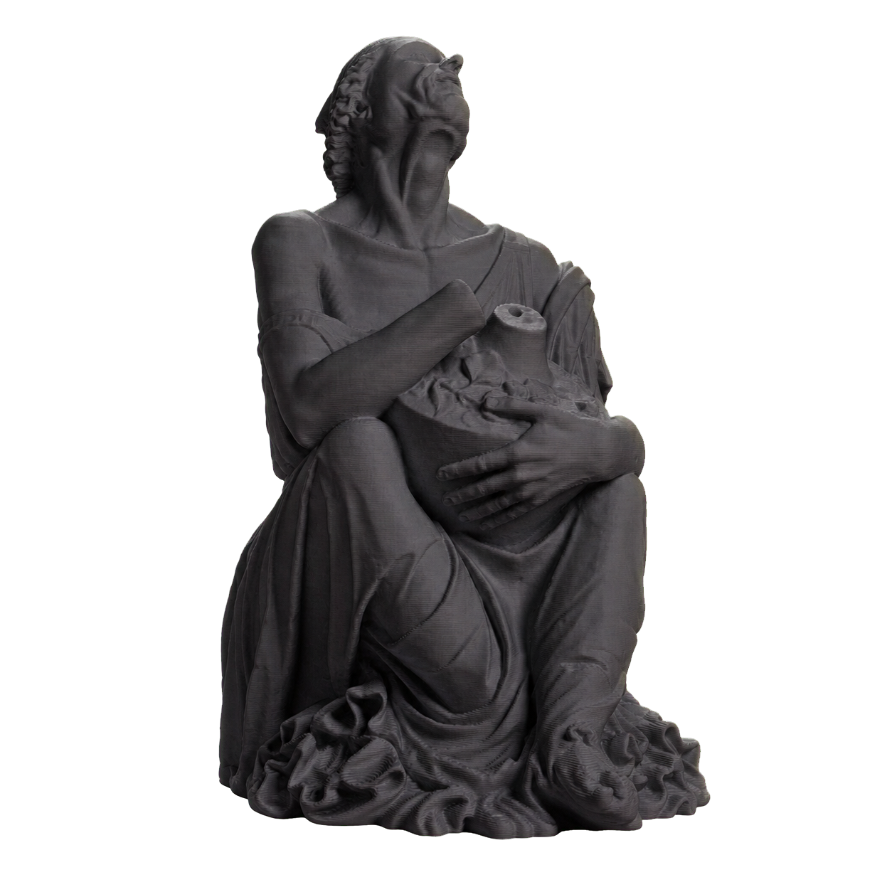 The Old Drunkard Charcoal Black collectible bust