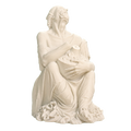 The Old Drunkard Ivory White collectible bust