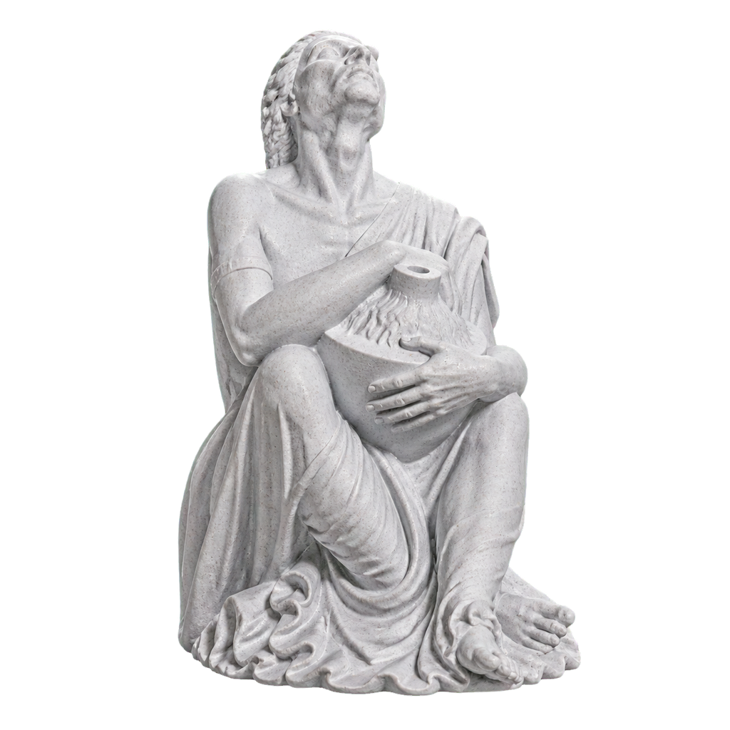 The Old Drunkard Marble Stone collectible bust