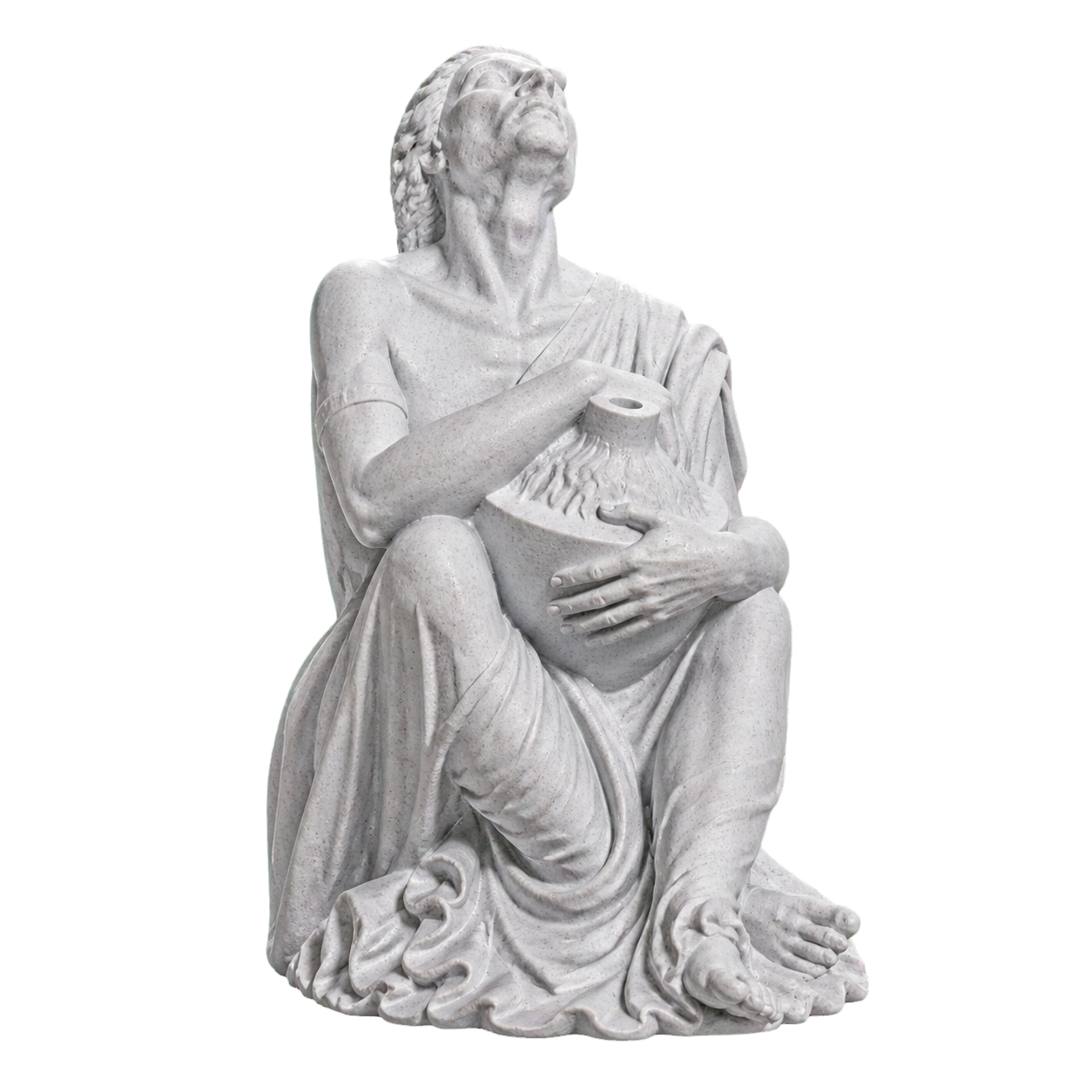 The Old Drunkard Marble Stone collectible bust