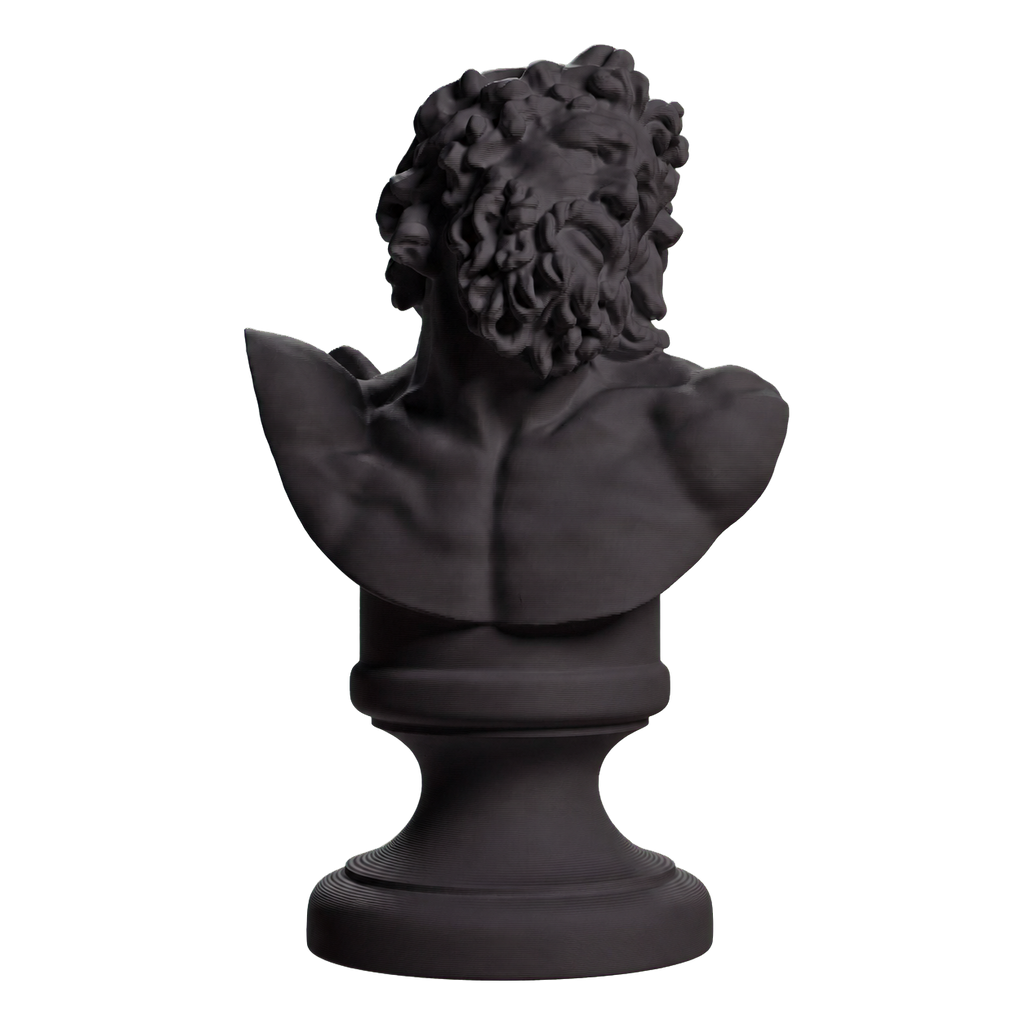 Bust of Laocoon Charcoal Black collectible bust