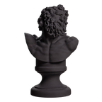 Bust of Laocoon Charcoal Black collectible bust