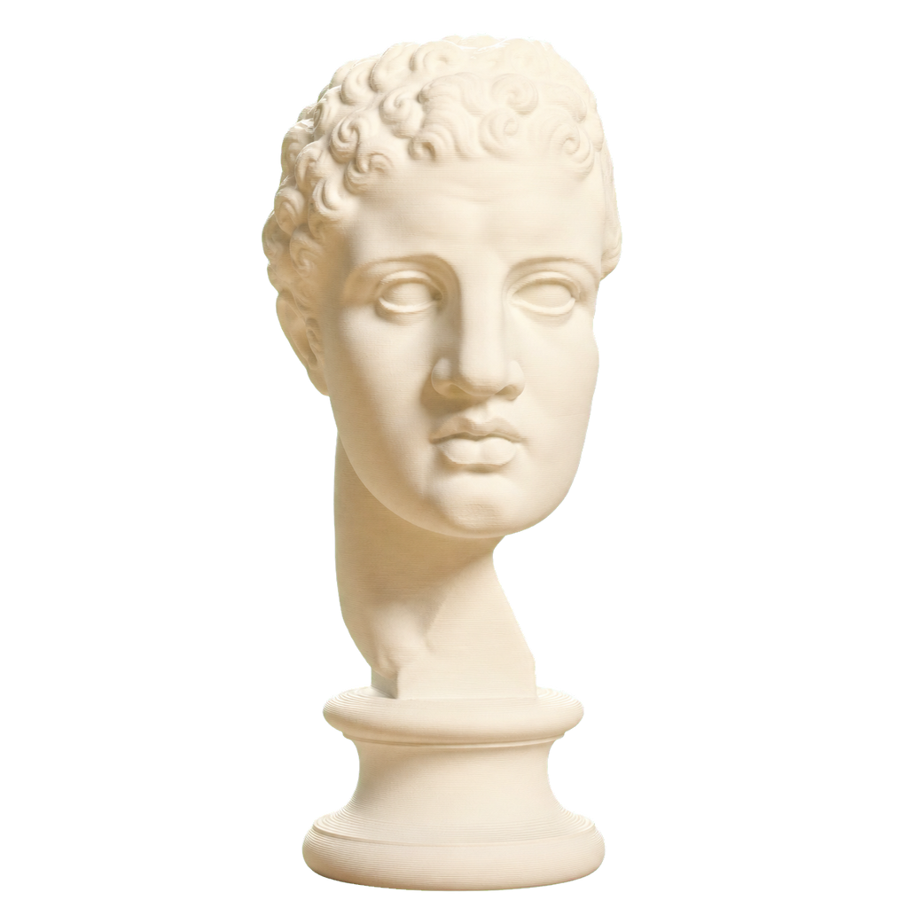 Fragmentary head of Hercules (from the Lansdowne Herakles) Ivory White collectible bust