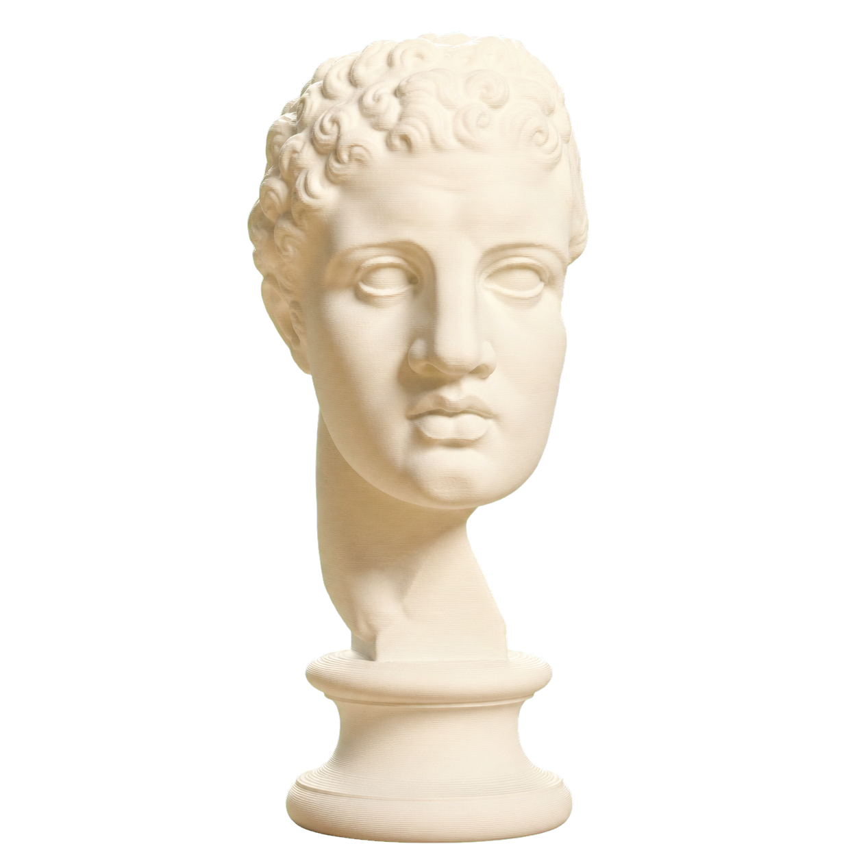 Fragmentary head of Hercules (from the Lansdowne Herakles) Ivory White collectible bust