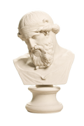 Bust of Dionysus Priapus Plato or Poseidon Ivory White collectible bust