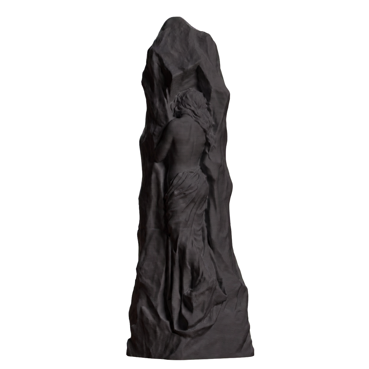 Sepulchral Monument to the Artist's Mother Signe Tegner Charcoal Black collectible bust
